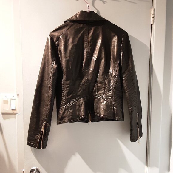 Jackets "Tommy Hilfiger" size xs, faux leather, black - Picture 2 of 5